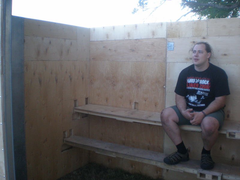 Puhkepaus sauna laval.
